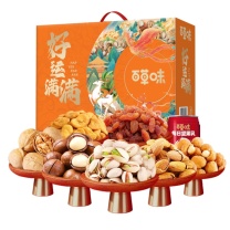 百草味 开心果夏威夷坚果好运满满 1298g