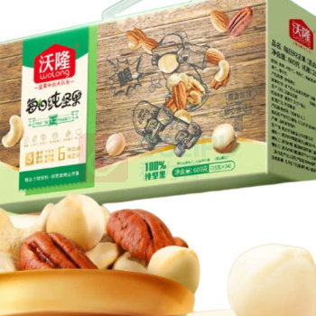 沃隆 WoLong 坚果 纯坚果24日装 600g/24袋