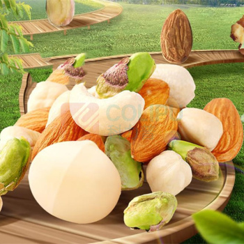 百草味 坚果礼盒装 30小袋 750g/箱 6种果仁 夏威夷果 巴旦木 腰果 核桃 榛子仁 开心果