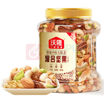 沃隆 WoLong 全坚果混合坚果 500g罐