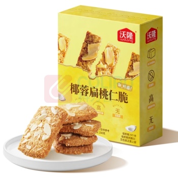 沃隆 WoLong 椰蓉扁桃仁坚果脆 150g/盒 6g*25小包/盒