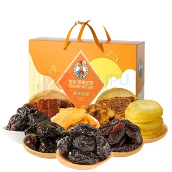 如水 坚果礼盒 660g 金秋颂福-果干款