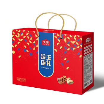 沃隆 WoLong 金玉佳礼坚果礼盒 干果礼盒休闲零食大礼包 1.52kg 