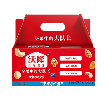 沃隆 WoLong 每日坚果-学生儿童款 750g/盒 30袋/盒