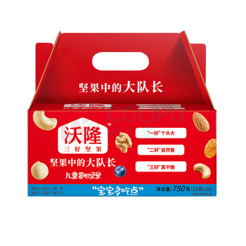 沃隆 WoLong 每日坚果-学生儿童款 750g/盒 30袋/盒