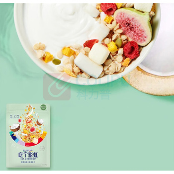 五谷磨房 椰香莓莓水果燕麦片 380g  吃个彩虹水果麦片风味酸奶坚果麦片即食零食代餐