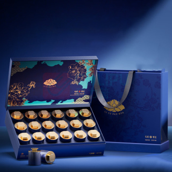 杞里香 黑枸杞繁花礼盒(18罐) 300g (蓝)