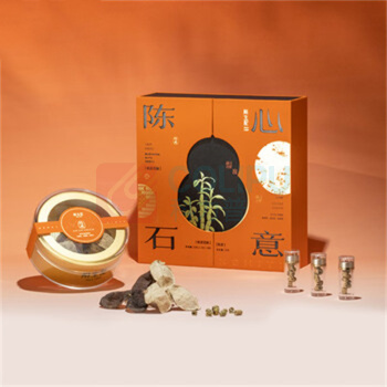 斛生记 霍山铁皮石斛新会天马陈皮陈心石意礼盒 38g