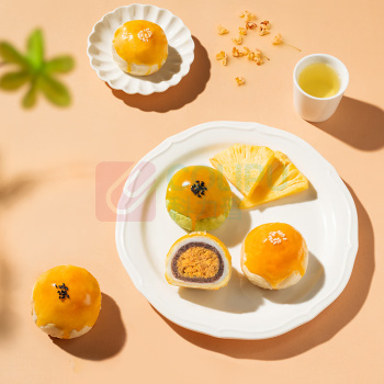 轩妈 月饼礼盒 枝间寻鲜 495g