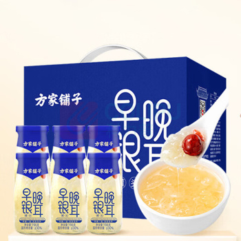 方家铺子 中华老字号早晚银耳羹 196g×6瓶