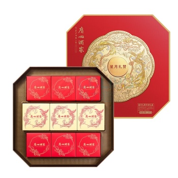广州酒家 星月礼赞月饼礼盒 1080g 盒