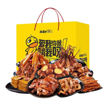 久久丫 2025卤味零食大礼包328型 1431g