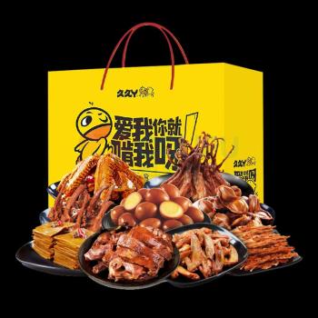 久久丫 2025卤味零食大礼包328型 1431g