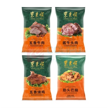 东来顺 香起东来熟食礼盒(五香牛肉*200g 酱牛头肉*200g 五香烧鸡*550g 筋头巴脑*500g) 1450g/盒