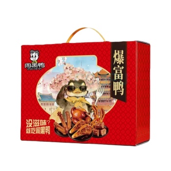 周黑鸭 零食礼盒-爆富鸭 622g