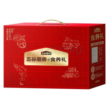 五谷磨房 食养核桃芝麻黑豆粉+红豆薏米粉 低GI送长辈 品质礼A款 856g*1箱