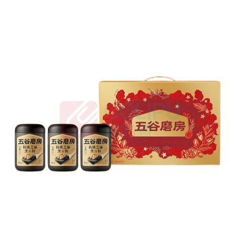 五谷磨房 食养三罐无糖核桃芝麻黑豆粉盒装 1638g 546g*3