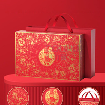 如水 坚果礼盒 鎏金繁花·红福 1508g (红色)