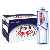 景田 Ganten 百岁山 饮用天然矿泉水 1L*15瓶/箱