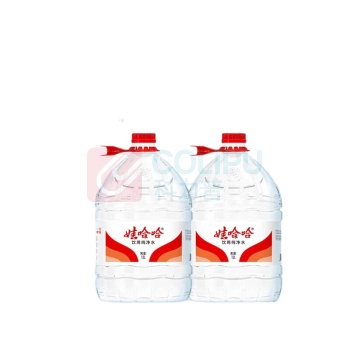 娃哈哈 Wahaha 一次性桶装水纯净水12升 12升 5桶一组