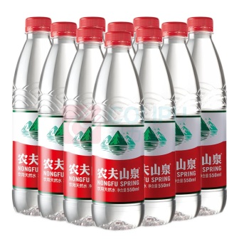 农夫山泉 天然水 550ml/瓶 24瓶/箱 (塑膜)