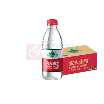 农夫山泉 天然饮用水 380ml/瓶 24瓶/箱
