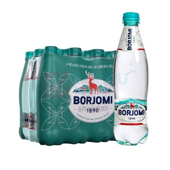 波尔若米 含气天然矿泉水 塑料瓶 500ml/瓶 12瓶/箱