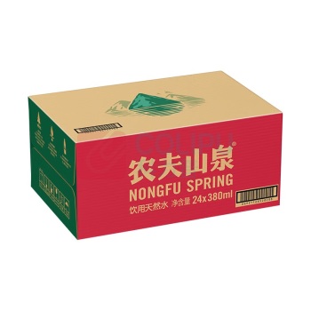 农夫山泉 天然水 饮用水 380ml/瓶 24瓶/箱