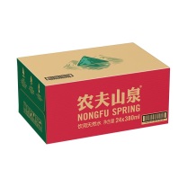 农夫山泉 天然水 饮用水 380ml/瓶 24瓶/箱