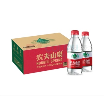 农夫山泉 天然水 饮用水 380ml/瓶 24瓶/箱
