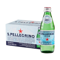 圣培露 SANPELLEGRINO 含气天然矿泉水 250ml 24瓶/箱 (玻璃瓶)