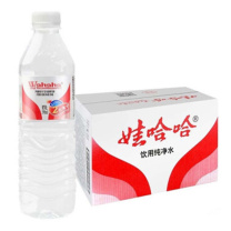 娃哈哈 Wahaha 纯净饮用水 596ml*12瓶/箱 