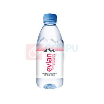 依云 evian 天然矿泉水 330ml/瓶 24瓶/箱 (行货 新老包装随机)