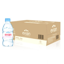 依云 evian 天然矿泉水 330ml/瓶 24瓶/箱 (英文版)