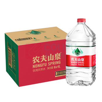 农夫山泉 天然水 4L/桶 6桶/箱