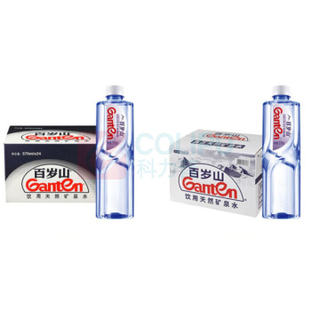 景田 Ganten 百岁山 饮用天然矿泉水 570ml*24瓶 整箱装  新老包装随机发货