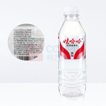 娃哈哈 Wahaha 纯净水饮用水 350ml 24瓶/箱 (透明)