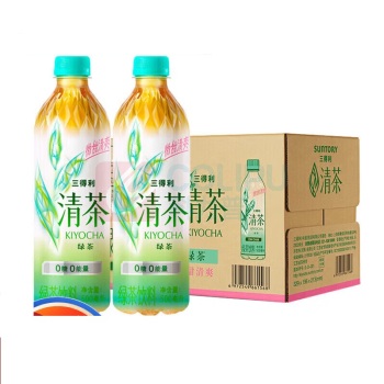 三得利 SUNTORY 清茶无糖绿茶饮料 500ml/瓶 15瓶/箱