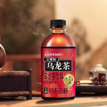 三得利 SUNTORY 无糖乌龙茶饮料 大红袍口味即食茶饮 350ml*15瓶