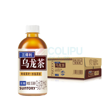三得利 SUNTORY 无糖乌龙茶饮料 350ml*24瓶 整箱装