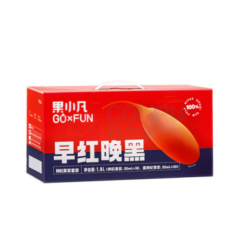 百瑞源 果小凡早红晚黑枸杞原浆礼盒 1800ml (30袋红+30袋黑)