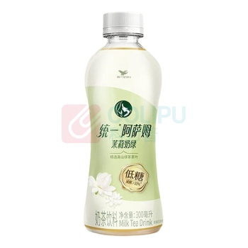 统一 阿萨姆 低糖茉莉奶绿 300ml/瓶 24瓶/箱