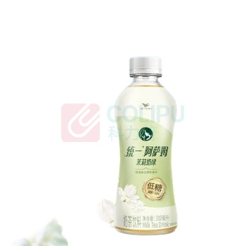 统一 阿萨姆 低糖茉莉奶绿 300ml/瓶 24瓶/箱