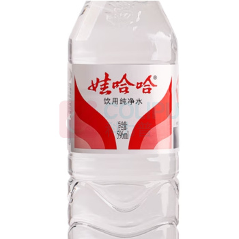 娃哈哈 Wahaha 纯净水 596ml*24瓶/箱 纸箱塑膜随机发货