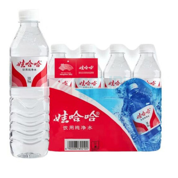 娃哈哈 Wahaha 纯净水 596ml*24瓶/箱 纸箱塑膜随机发货