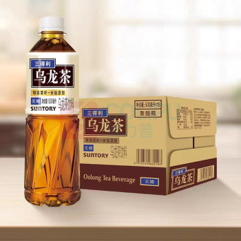 三得利 SUNTORY 无糖乌龙茶 500ml*15瓶 茶饮料 