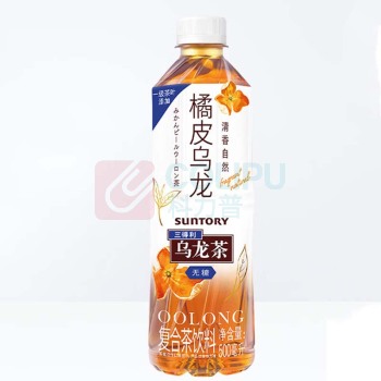 三得利 SUNTORY 无糖橘皮乌龙茶 500ml*15瓶 