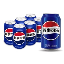 百事可乐 PEPSI 碳酸饮料 330ml*6听 整箱装