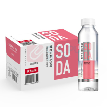 农夫山泉 苏打天然水 410ml/瓶 15瓶/箱 (白桃味)