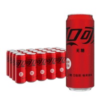 可口可乐 Coca'Cola 零度可乐 330ml/罐  24罐/箱 (经典罐、摩登罐 新老包装随机)